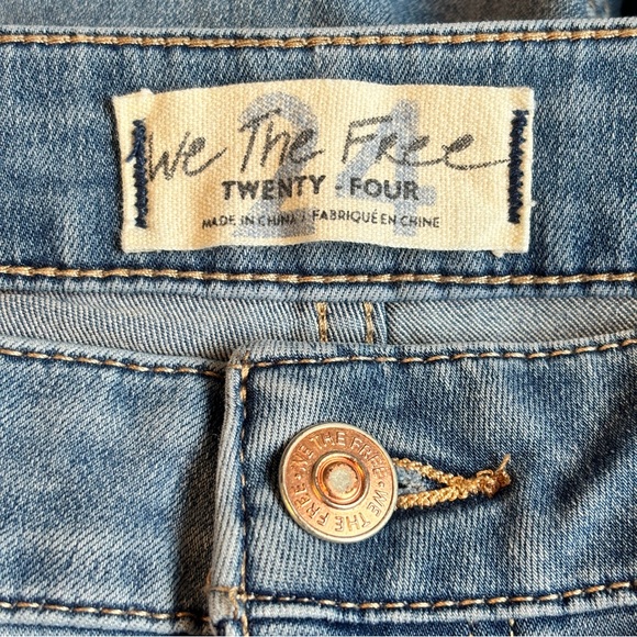 Free People We The Free Youthquake Cropped Flare Leg Stretch Jean Size 24 - Picture 7 of 12